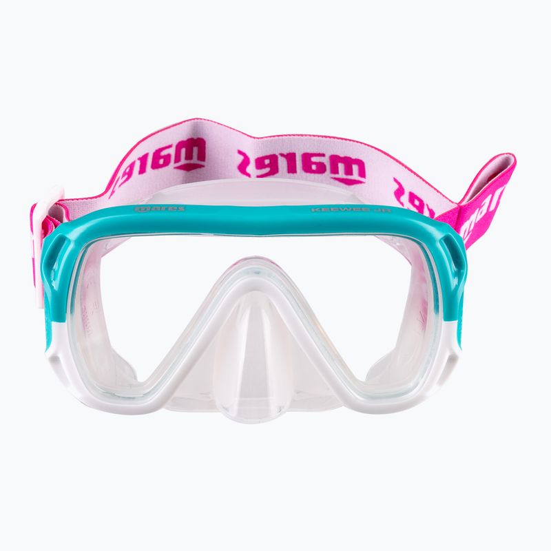 Zestaw do snorkelingu dziecięcy Mares Combo Keewee Junior aqua/white/clear 2