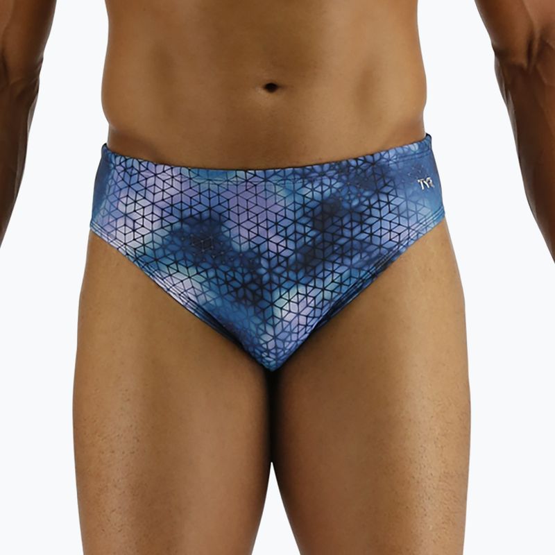 Slipy pływackie męskie TYR Starhex Racer blue ice 4