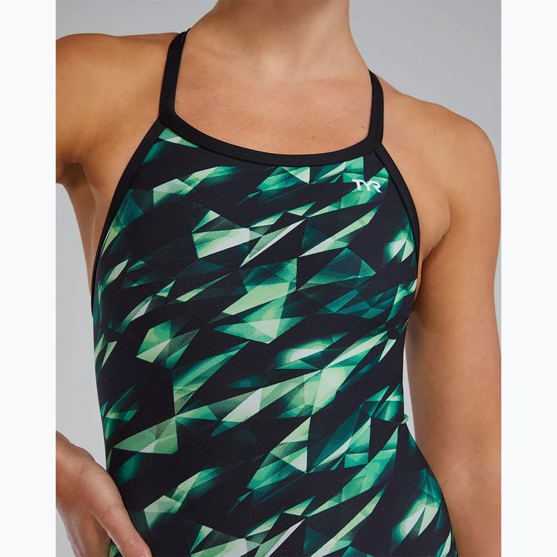 Strój pływacki jednoczęściowy damski TYR Durafast Elite Triadic Diamondfit green 8