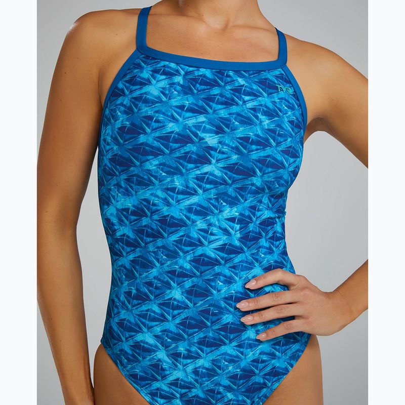 Strój pływacki jednoczęściowy damski Tyr Durafast Elite Oceanid Diamondfit light blue/aqua 5