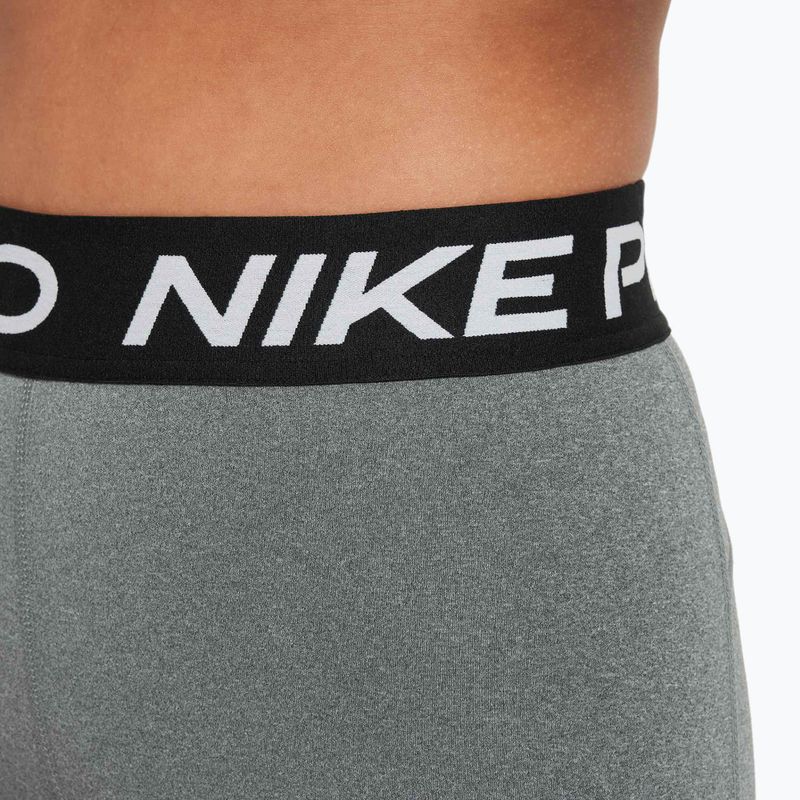 Legginsy dziecięce Nike Pro Dri-FIT carbon heather/white 4