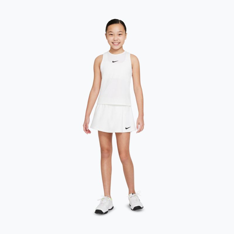 Spódniczka tenisowa dla dziewczynki Nike Court Dri-Fit Victory white/black 2