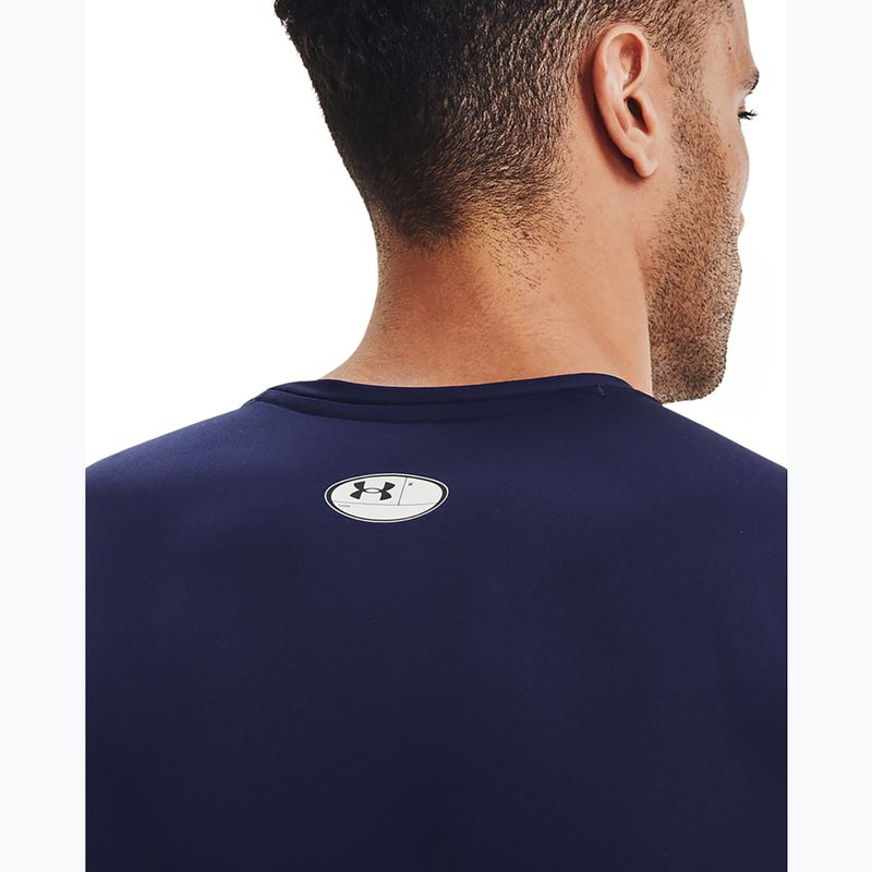 Koszulka treningowa męska Under Armour Heat Gear Armour Comp Tank midnight navy/white 4