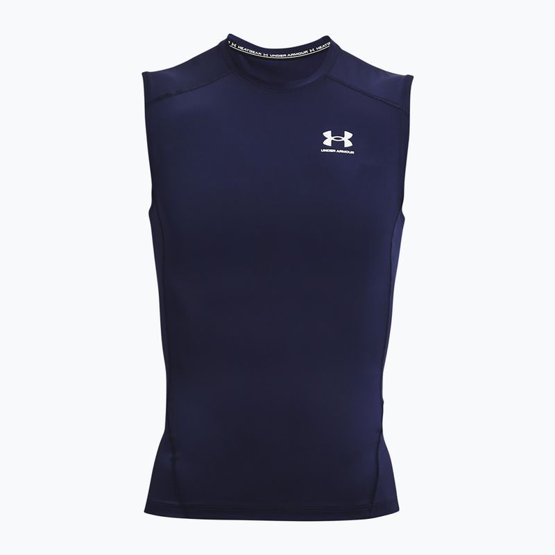 Koszulka treningowa męska Under Armour Heat Gear Armour Comp Tank midnight navy/white 5