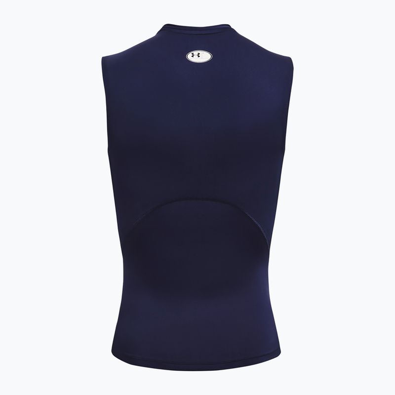 Koszulka treningowa męska Under Armour Heat Gear Armour Comp Tank midnight navy/white 6