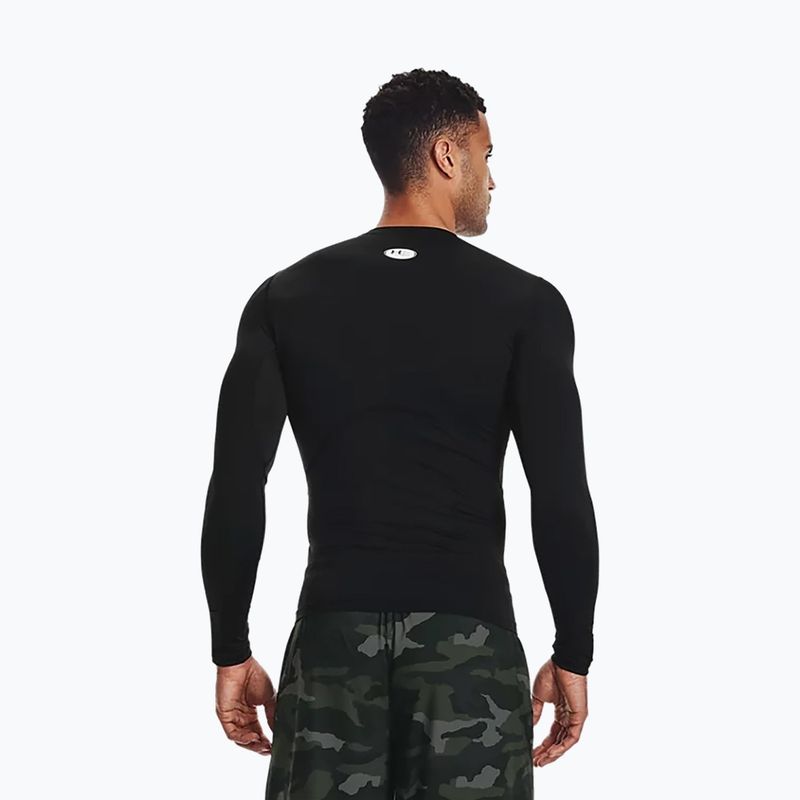 Longsleeve treningowy męski Under Armour HG Armour Comp black/white 3