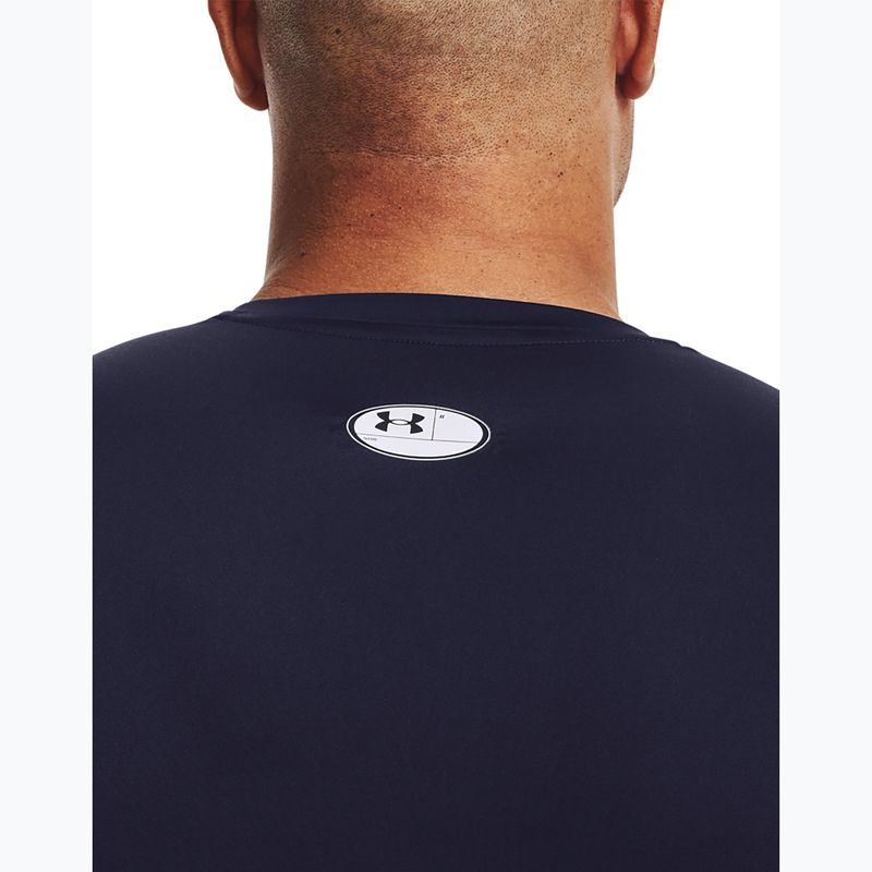 Longsleeve treningowy męski Under Armour HG Armour Comp midnight navy/white 4
