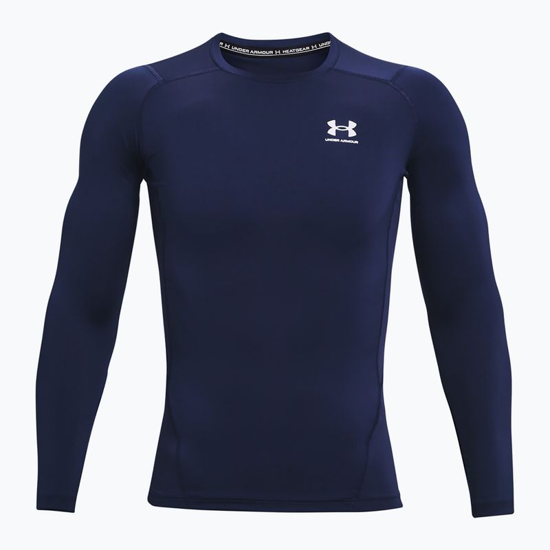 Longsleeve treningowy męski Under Armour HG Armour Comp midnight navy/white 5