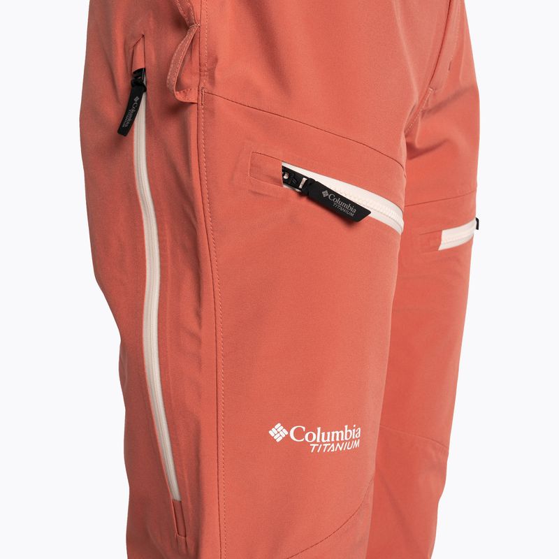 Spodnie narciarskie damskie Columbia Platinum Peak 3L dark coral 3