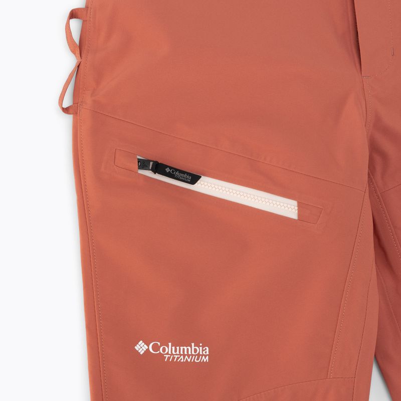 Spodnie narciarskie damskie Columbia Platinum Peak 3L dark coral 5