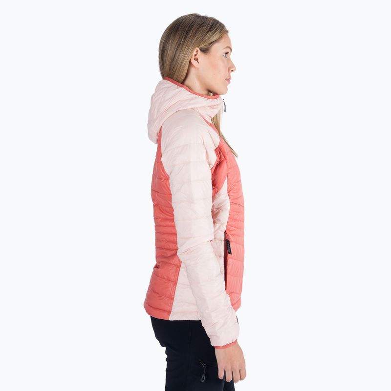 Kurtka damska Columbia Platinum Peak Hooded dark coral/peach blossom 2