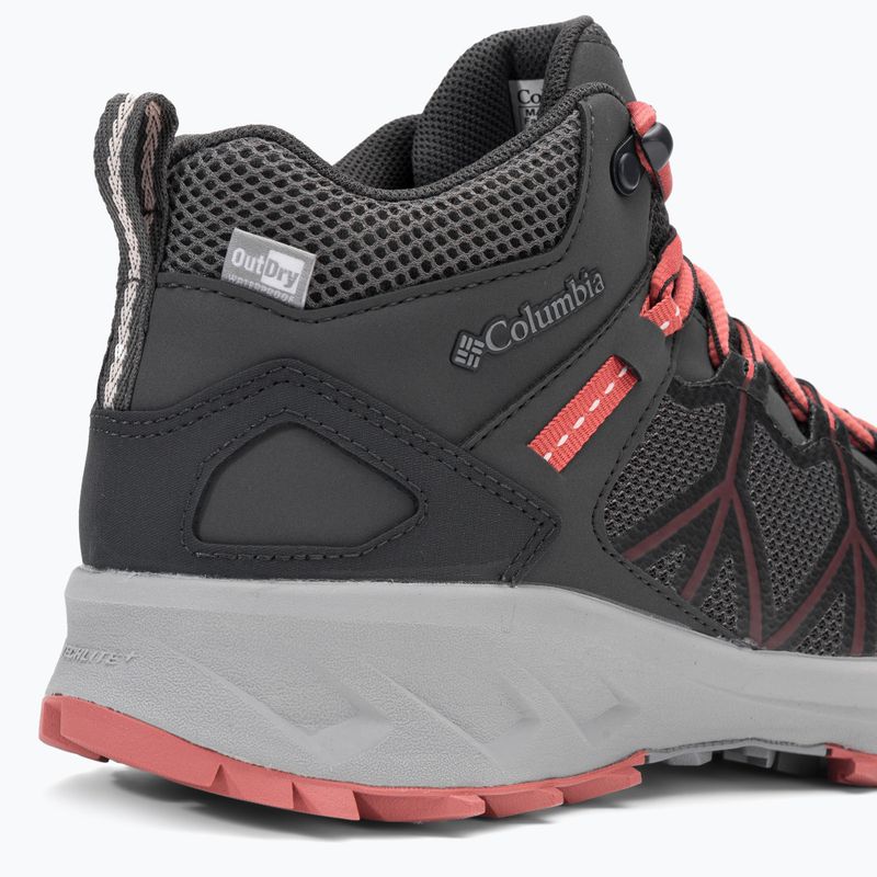 Buty trekkingowe damskie Columbia Peakfreak II Mid Outdry dark grey/dark coral 8