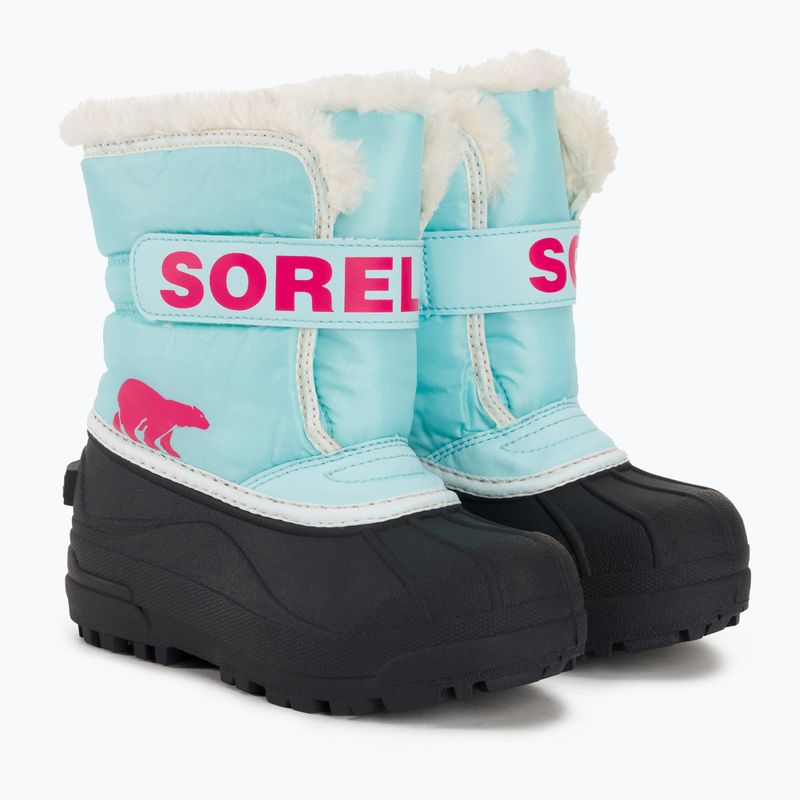 Śniegowce juniorskie Sorel Snow Commander ocean surf/cactus pink 4
