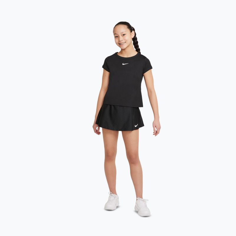 Spódniczka tenisowa dla dziewczynki Nike Court Dri-Fit Victory black/white 2