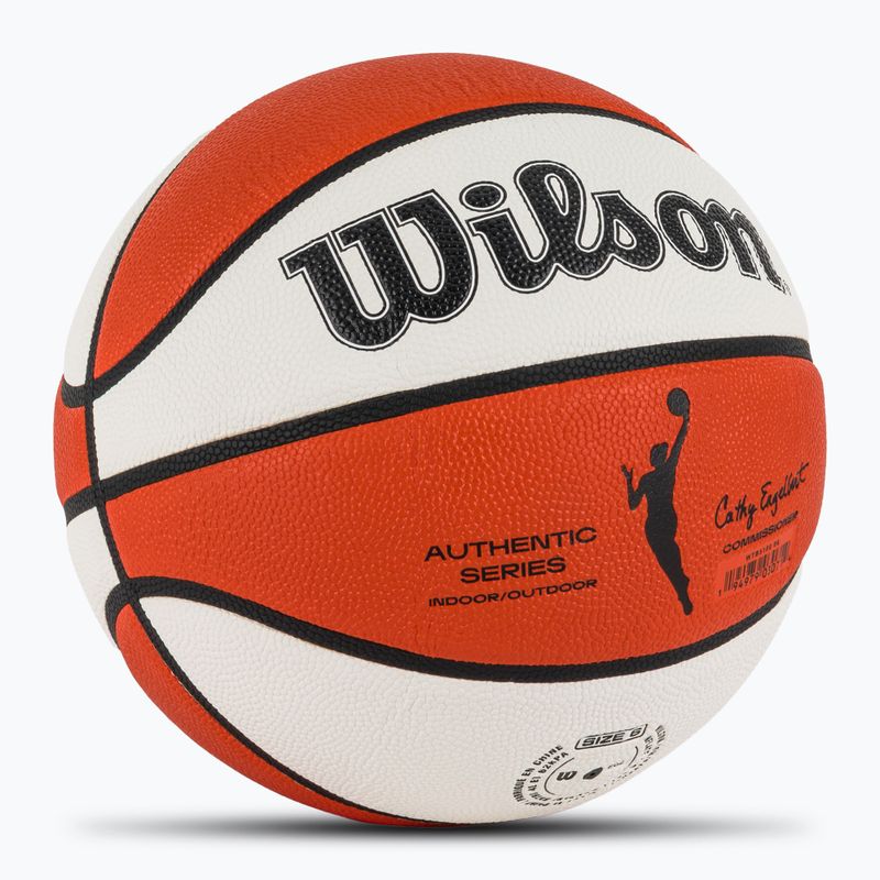 Piłka do koszykówki Wilson WNBA Authentic Indoor Outdoor orange/white rozmiar 6 2