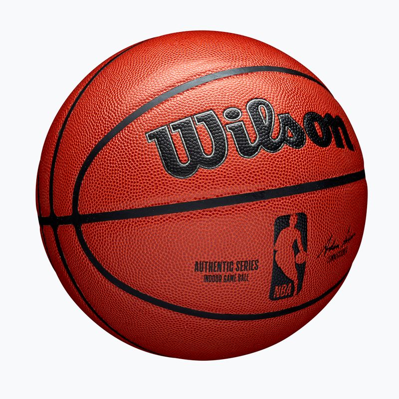 Piłka do koszykówki Wilson NBA Authentic Indoor orange rozmiar 5 2
