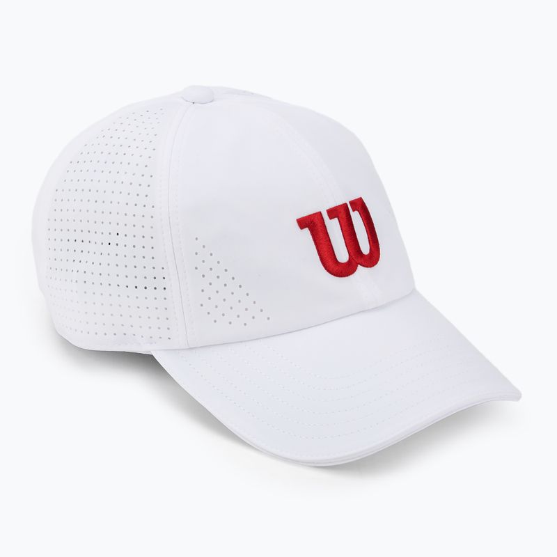 Czapka z daszkiem Wilson Active Perforated Cap bright white/infrared