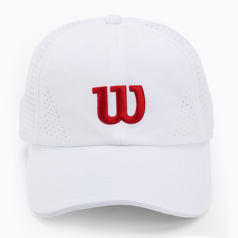 Czapka z daszkiem Wilson Active Perforated Cap bright white/infrared 2