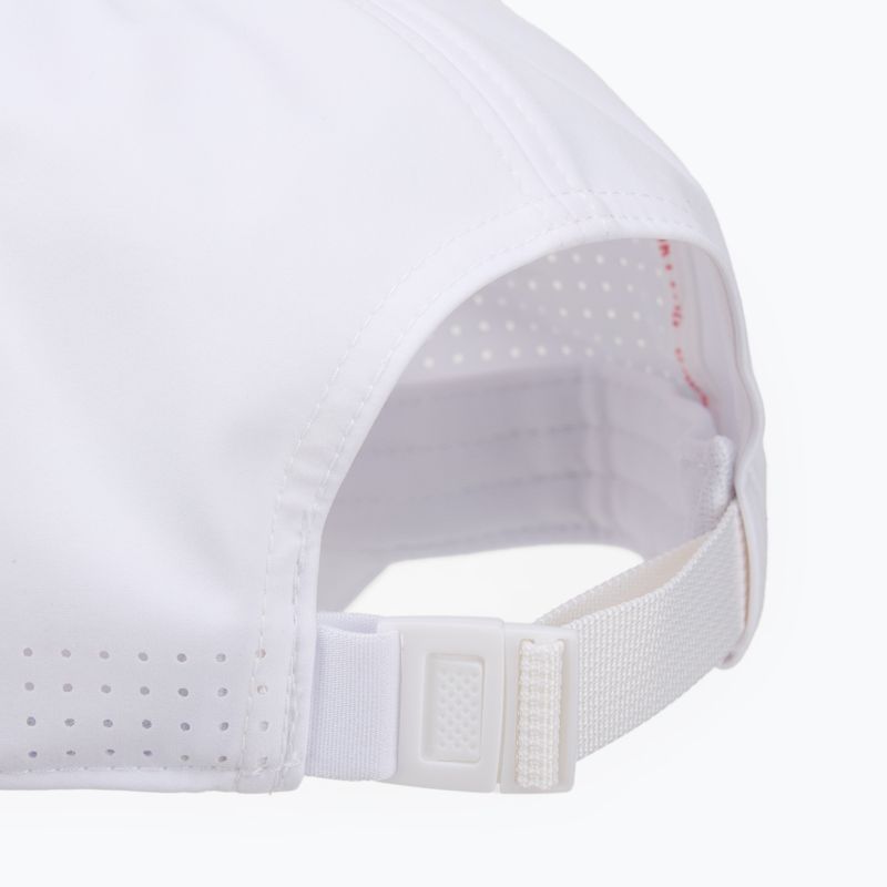 Czapka z daszkiem Wilson Active Perforated Cap bright white/infrared 4