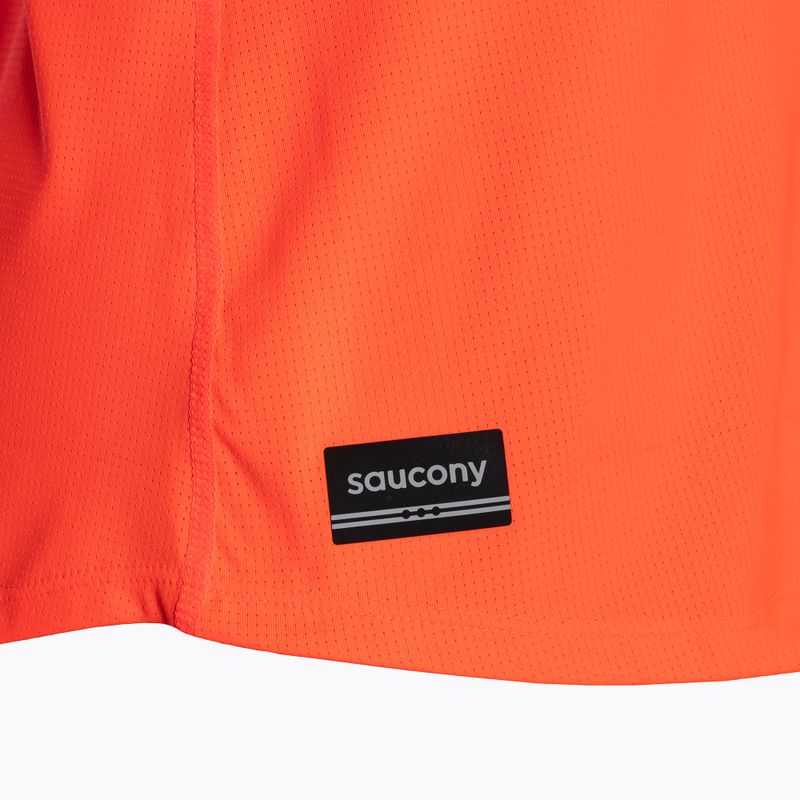 Koszulka do biegania damska Saucony Stopwatch Singlet vizi red 4