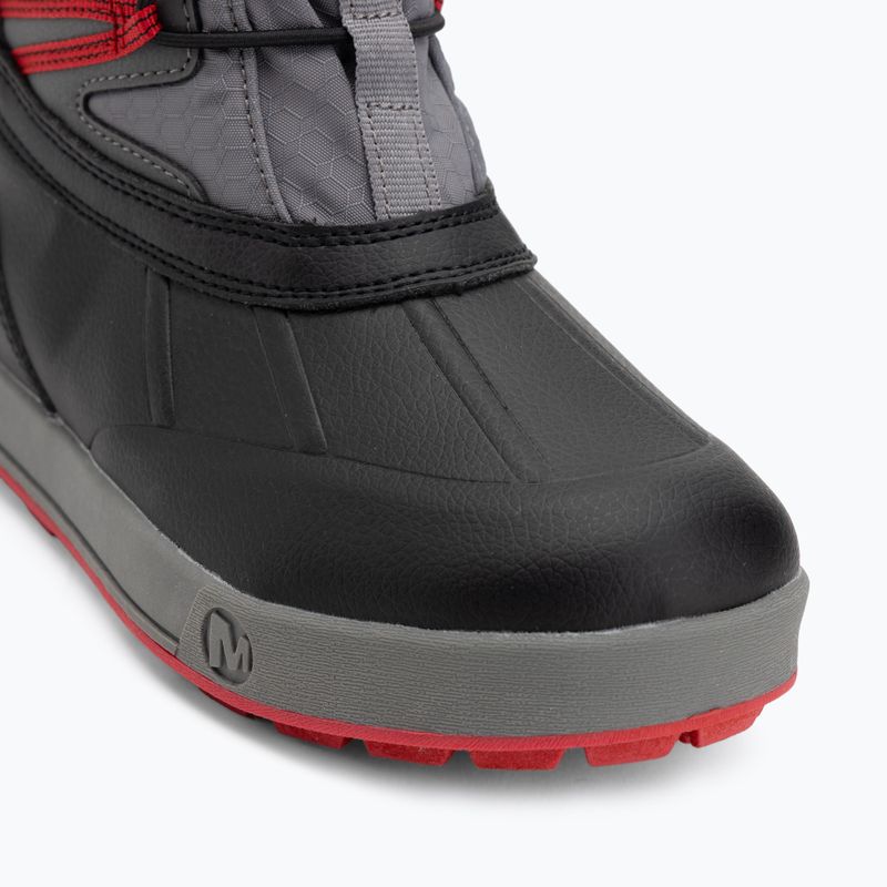Śniegowce dziecięce Merrell Snow Bank 5.0 WP black/red 7