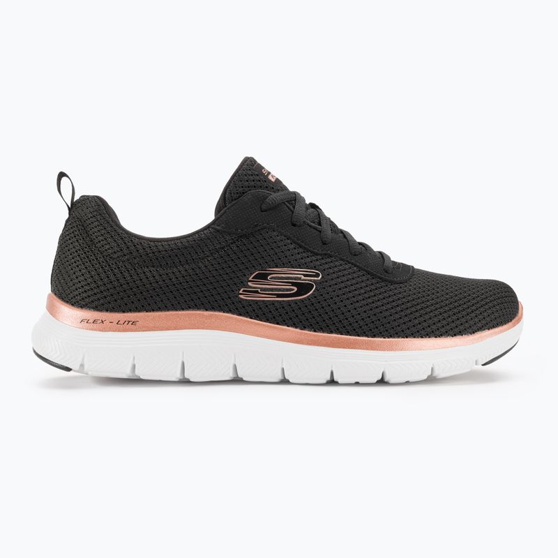 Buty damskie SKECHERS Flex Appeal 4.0 Brilliant View black/rose gold 2