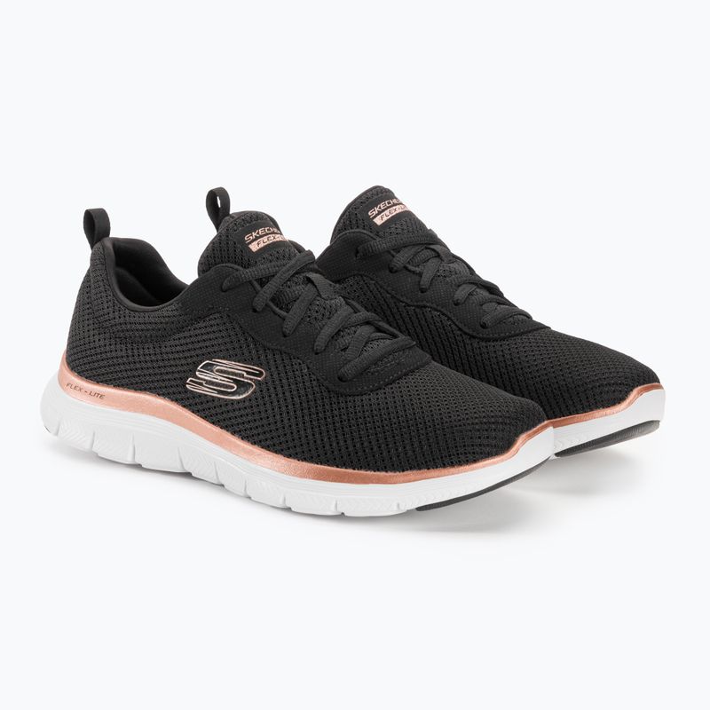Buty damskie SKECHERS Flex Appeal 4.0 Brilliant View black/rose gold 5