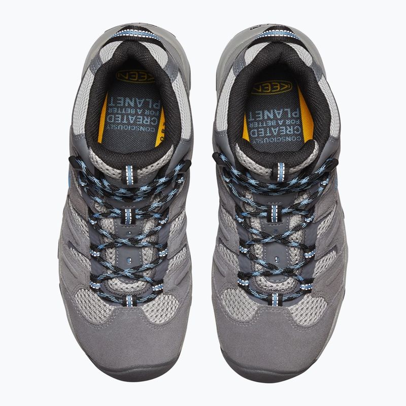 Buty trekkingowe damskie KEEN Headout Mid Waterproof steel grey/blue heaven 13
