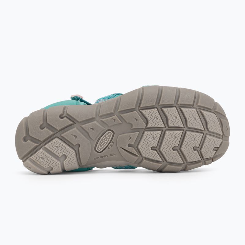 Sandały juniorskie KEEN Seacamp II CNX bright aqua/giggle pink 4