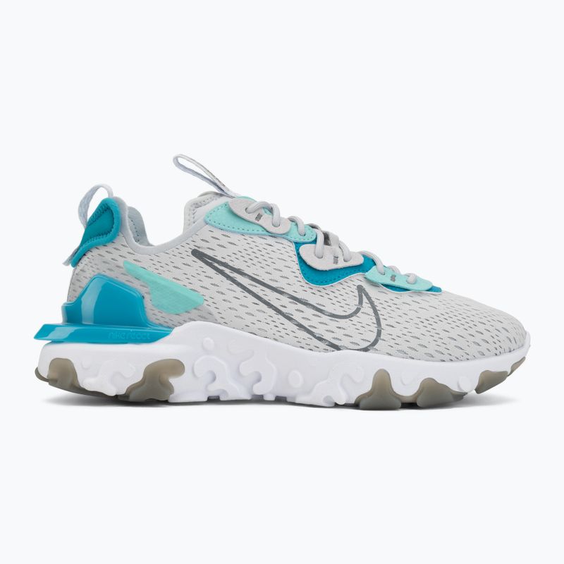 Buty męskie Nike React Vision pure platinum/aquamarine/smoke grey 2