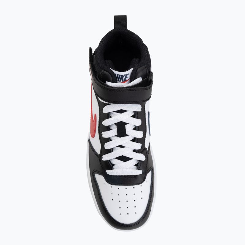 Buty Nike Court Borough Mid 2 white/white/black/university red 5