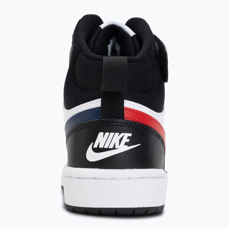 Buty Nike Court Borough Mid 2 white/white/black/university red 6