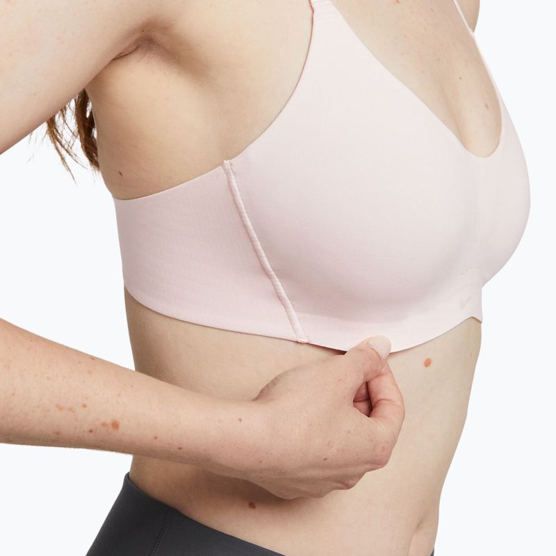 Biustonosz treningowy Nike Alate Minimalist Light-Support light soft pink/stone mauve/pink oxford 6