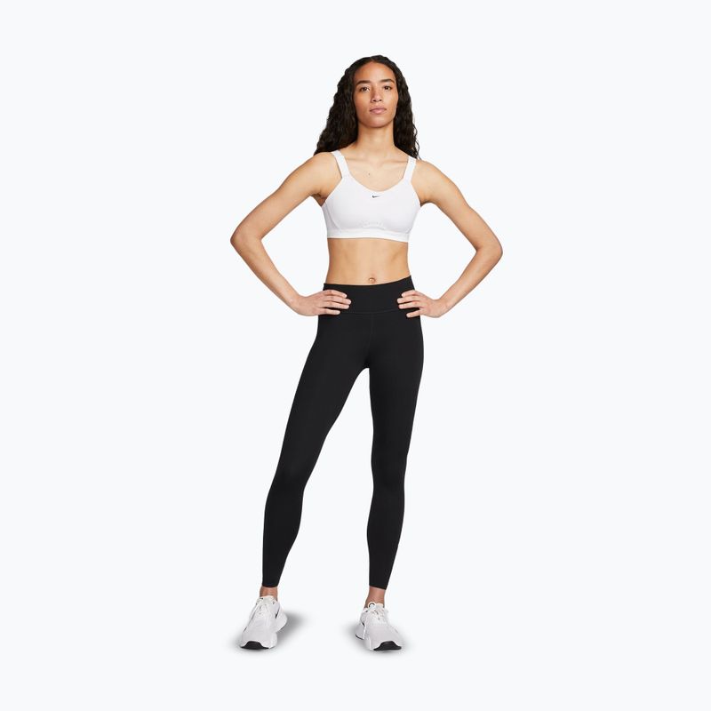 Biustonosz treningowy Nike Alpha High-Support white/white/stone mauve/black 2