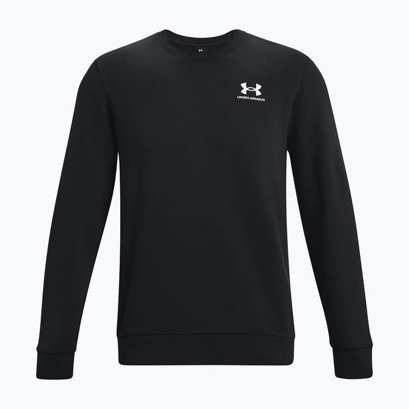 Bluza męska Under Armour Essential Fleece Crew black/white 4