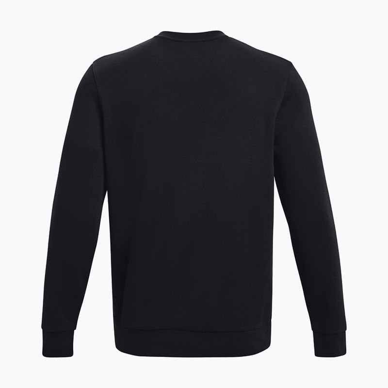 Bluza męska Under Armour Essential Fleece Crew black/white 5