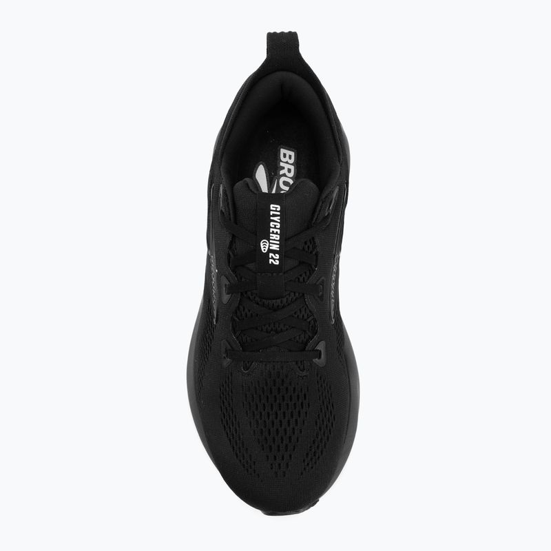 Buty do biegania męskie Brooks Glycerin 22 wide fit black/black/ebony 5