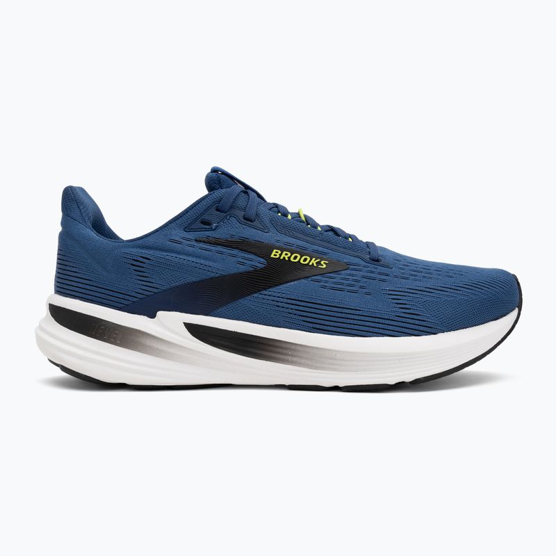 Buty do biegania męskie Brooks Revel 8 navy peony/black/acid lime 2