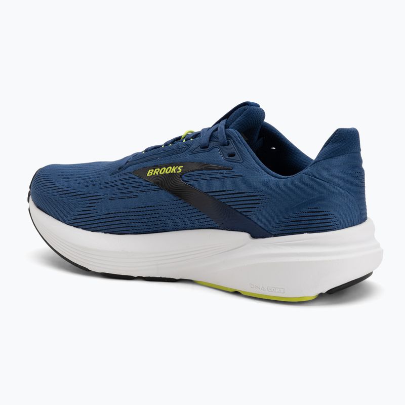 Buty do biegania męskie Brooks Revel 8 navy peony/black/acid lime 3