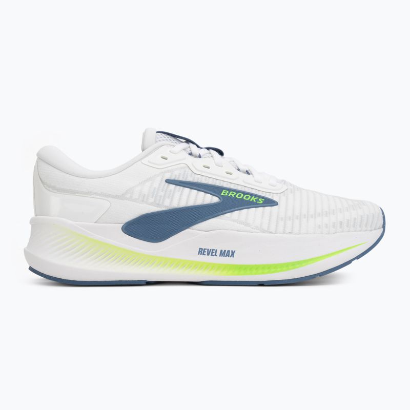 Buty do biegania męskie Brooks Revel Max white/moonlight/green gecko 2