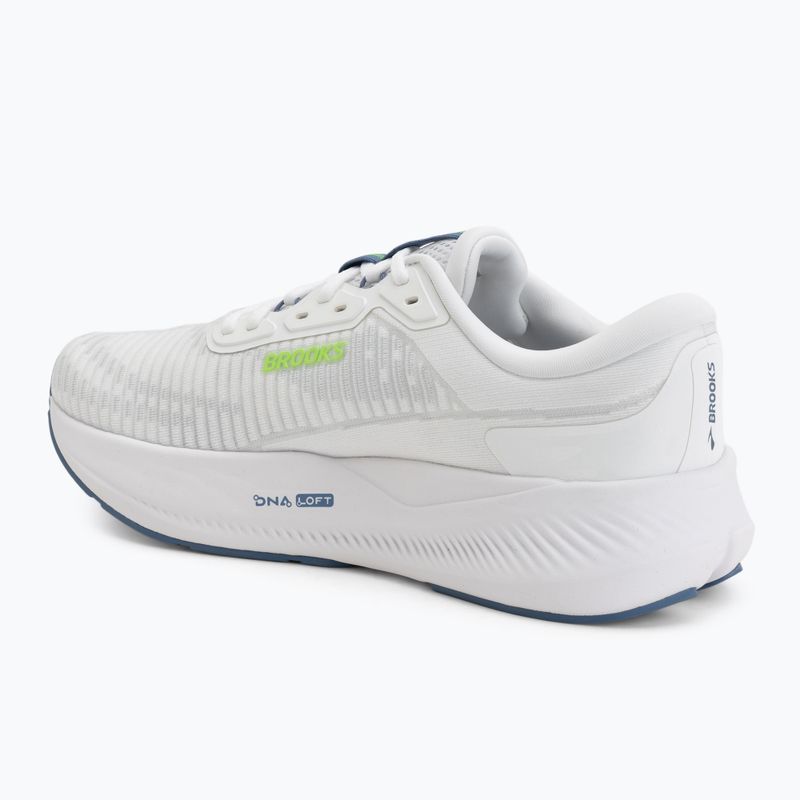 Buty do biegania męskie Brooks Revel Max white/moonlight/green gecko 3