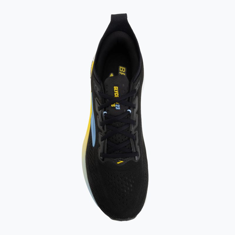 Buty do biegania męskie Brooks Glycerin GTS 23 black/cyber yellow/nightlife 5