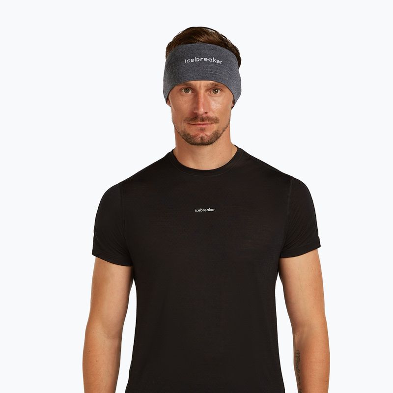 Opaska na głowę Icebreaker Merino 200 Oasis Headband jet heather 2