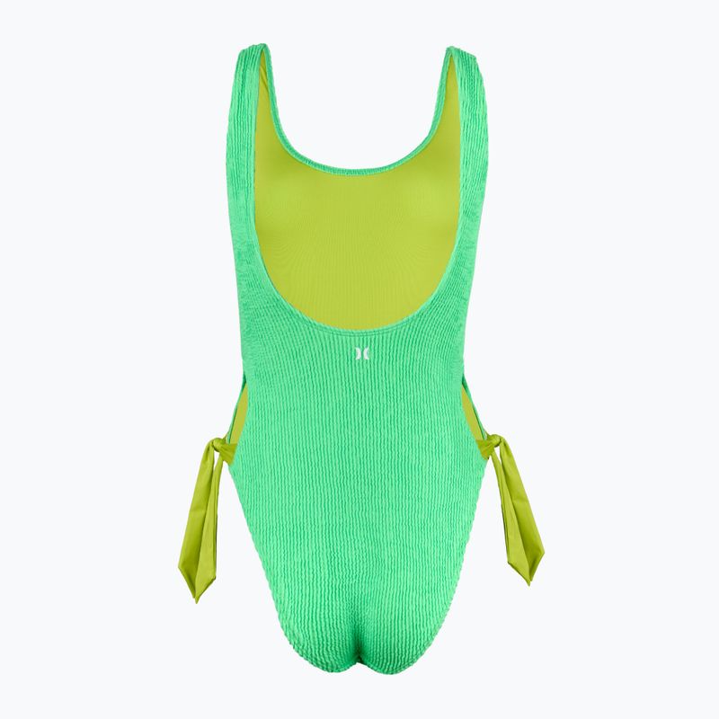 Strój kąpielowy jednoczęściowy damski Hurley Solid Scrunch Moderate One Piece seafoam 2