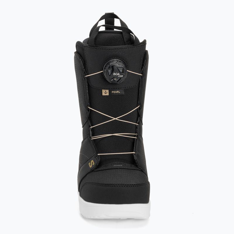 Buty snowboardowe damskie Salomon Pearl Boa W black/white/gold 3