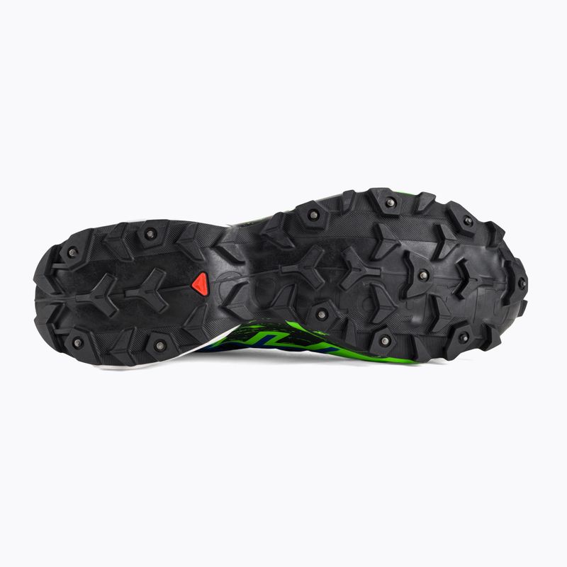 Buty do biegania męskie Salomon Spikecross 6 GTX black/surf the web/green gecko 5