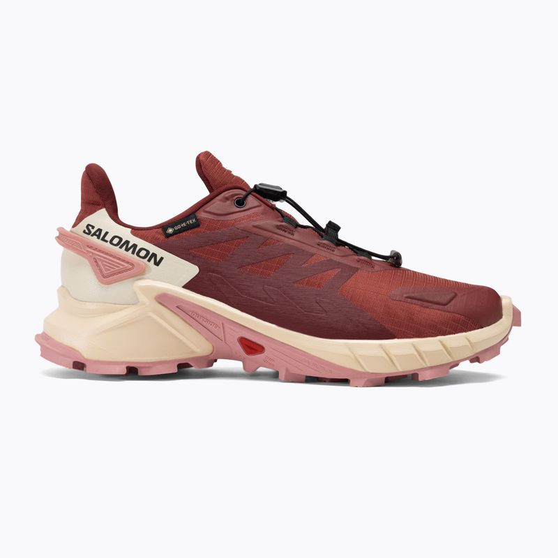 Buty do biegania damskie Salomon Supercross 4 GTX cow hide/syrah/blush 4
