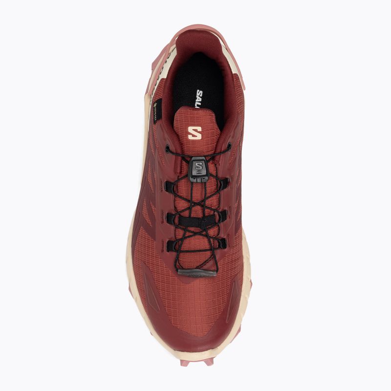 Buty do biegania damskie Salomon Supercross 4 GTX cow hide/syrah/blush 8