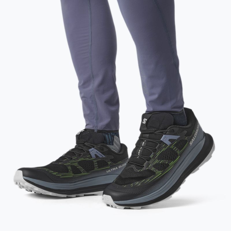 Buty do biegania męskie Salomon Ultra Glide 2 black/flint stone/green gecko 4