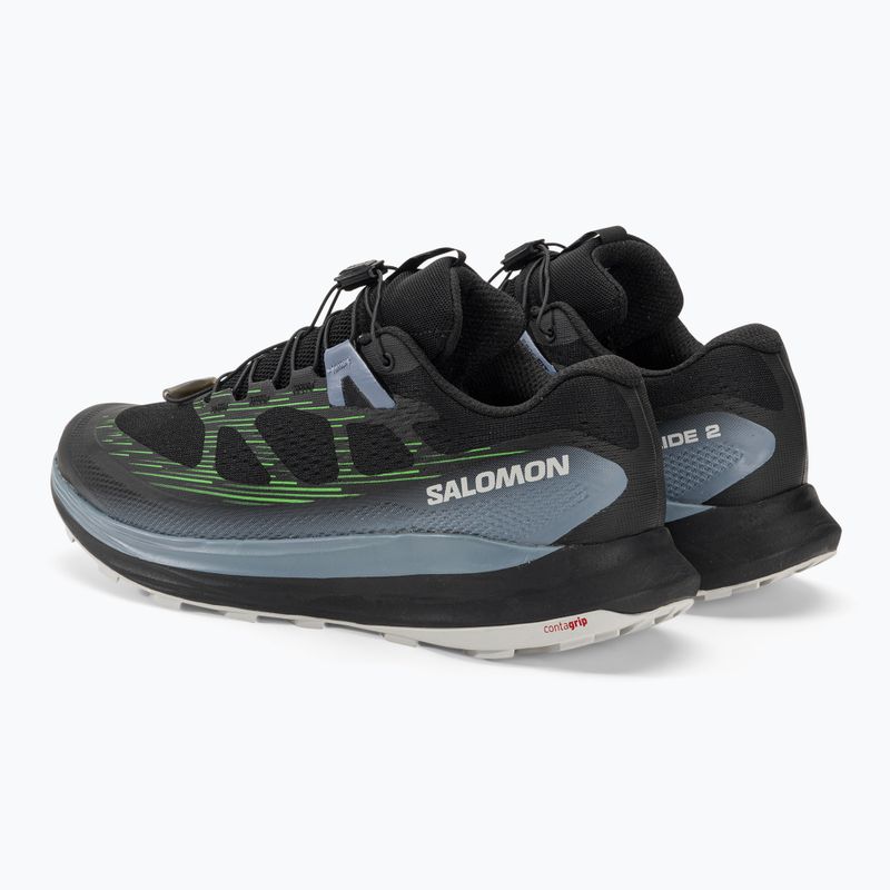 Buty do biegania męskie Salomon Ultra Glide 2 black/flint stone/green gecko 6